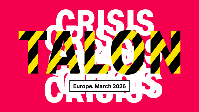 Branded banner for TALON, crisis exercise for NRENs in Europe