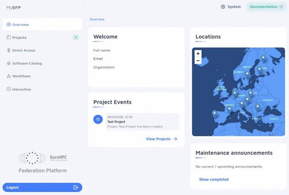 screenshot of a platform