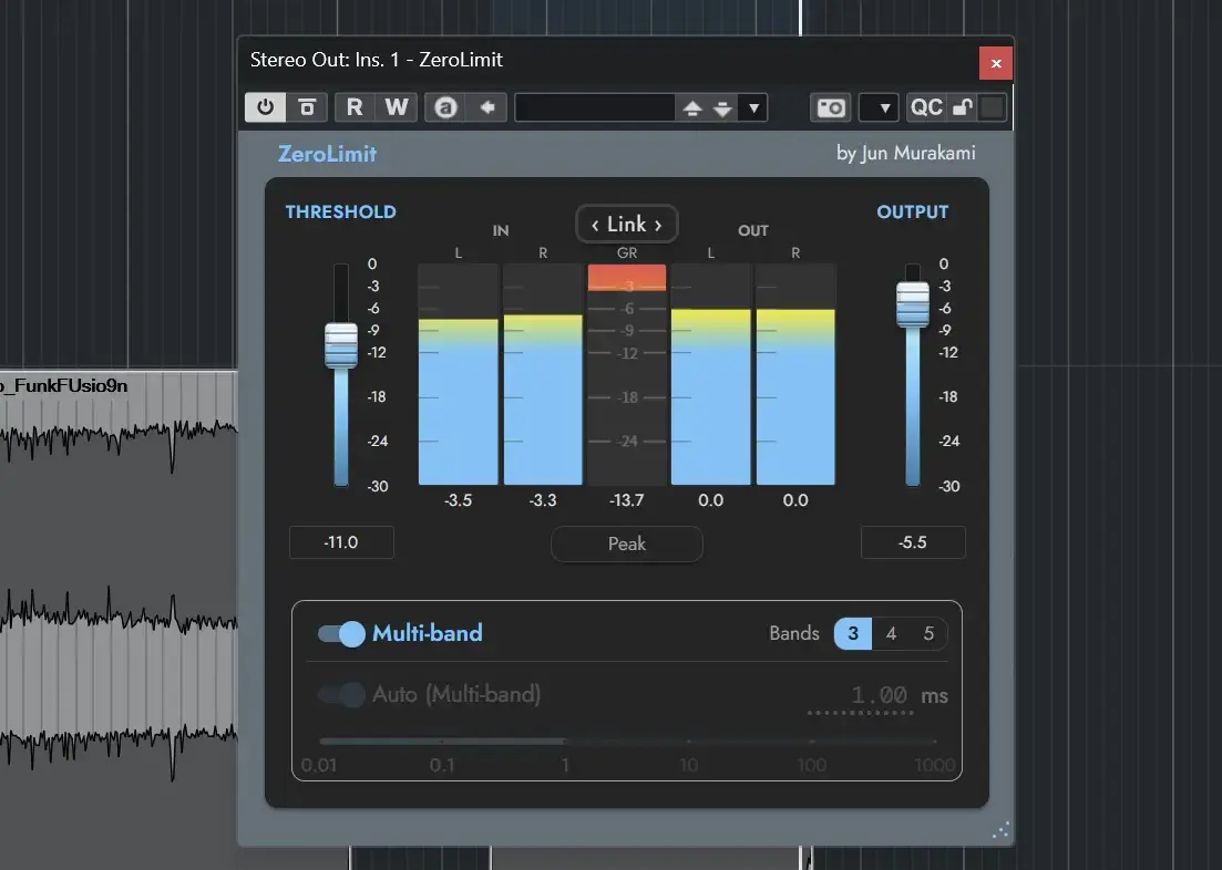 ZeroLimit plugin UI.