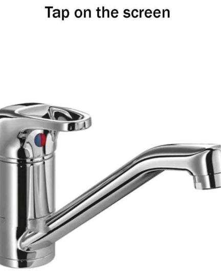 Stupid meme.
Closeup image of a faucet tap.
Caption : Tap on the screen.
