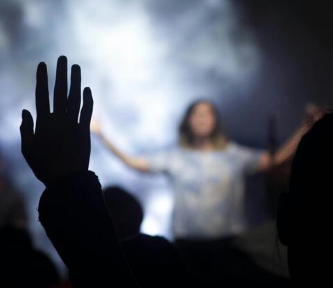 Photo of a worship service