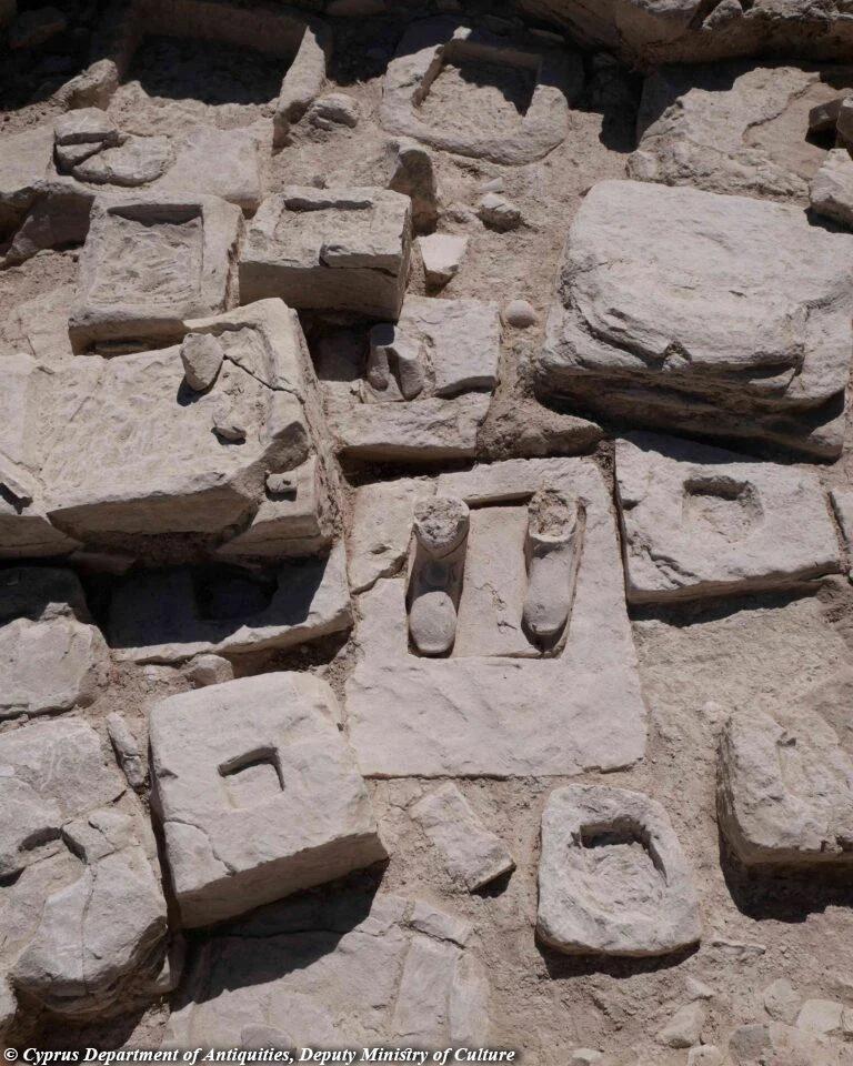 Archaeologists uncover rare 2,500-year-old votive statue bases at lost Apollo sanctuary in Cyprus
