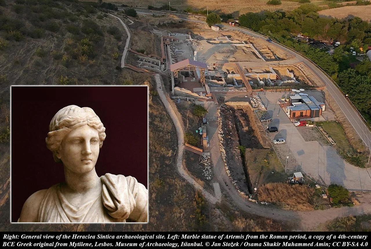 Archaeologists uncover possible statue of Artemis at ancient Heraclea Sintica in Bulgaria