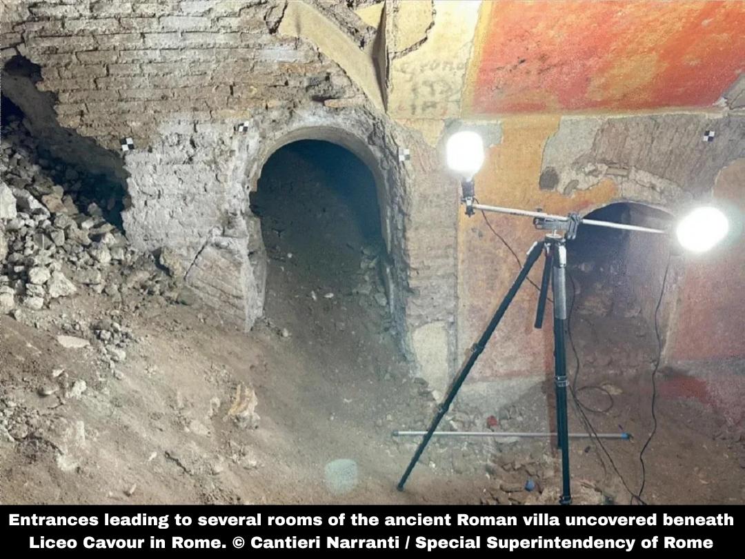 Ancient Roman villa found beneath high school gym near the Colosseum