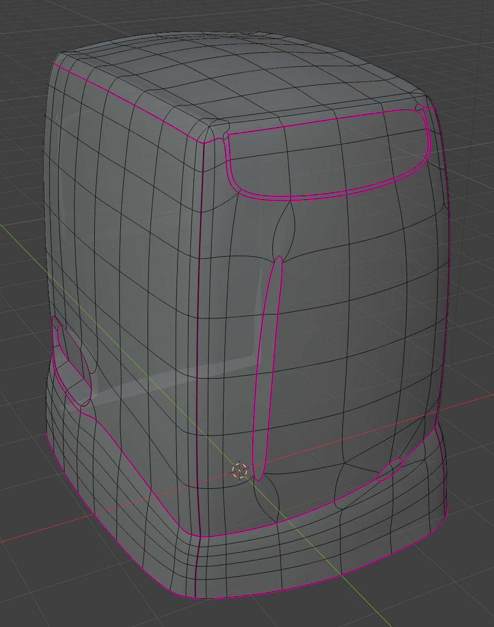 3D model of an SGI O2 with bad topology