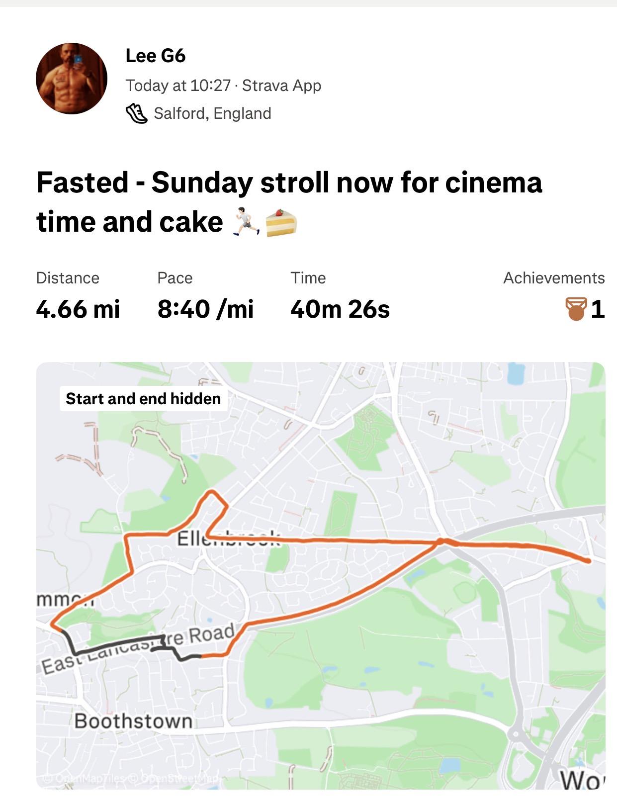Strava run map
