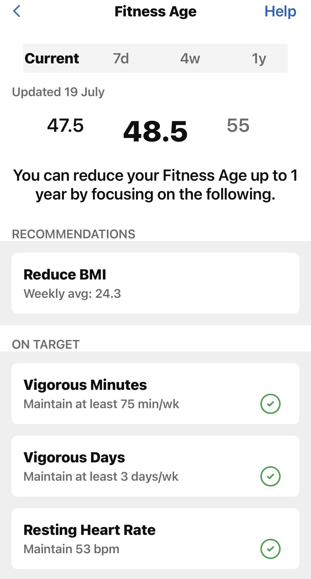 Garmin stats
