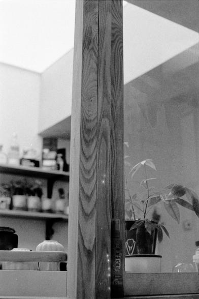 Lucky LUCKY SHD 400 (FF)

English
A black-and-white photograph of an indoor setting, focusing on a wooden door frame and a glass panel. Through the glass, a shelf with various objects, including jars, bottles, and a potted plant with broad leaves, is visible. The scene is softly lit, creating a calm and minimalist atmosphere.
中文
一张黑白色调的室内场景照片，聚焦于一个木质门框和一个玻璃面板。透过玻璃可以看到一个架子，上面放着各种物品，包括罐子、瓶子和一个带有宽大叶子的盆栽植物。场景光线柔和，营造出一种宁静而简约的氛围。