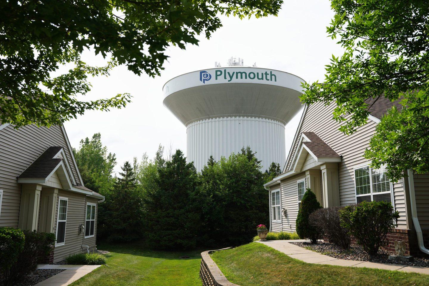 Plymouth MN water tower