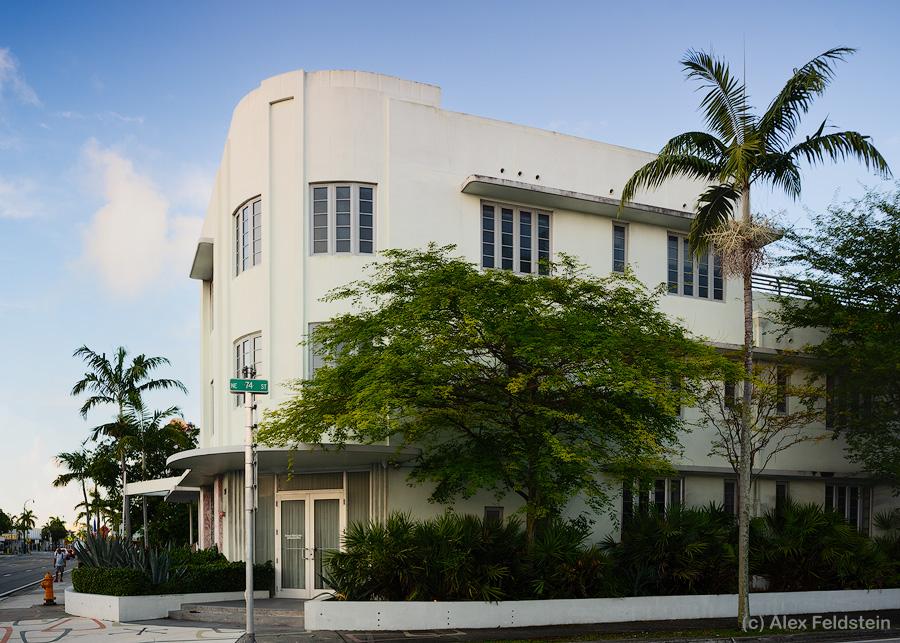 Art Deco building on 74th and Biscayne in Miami