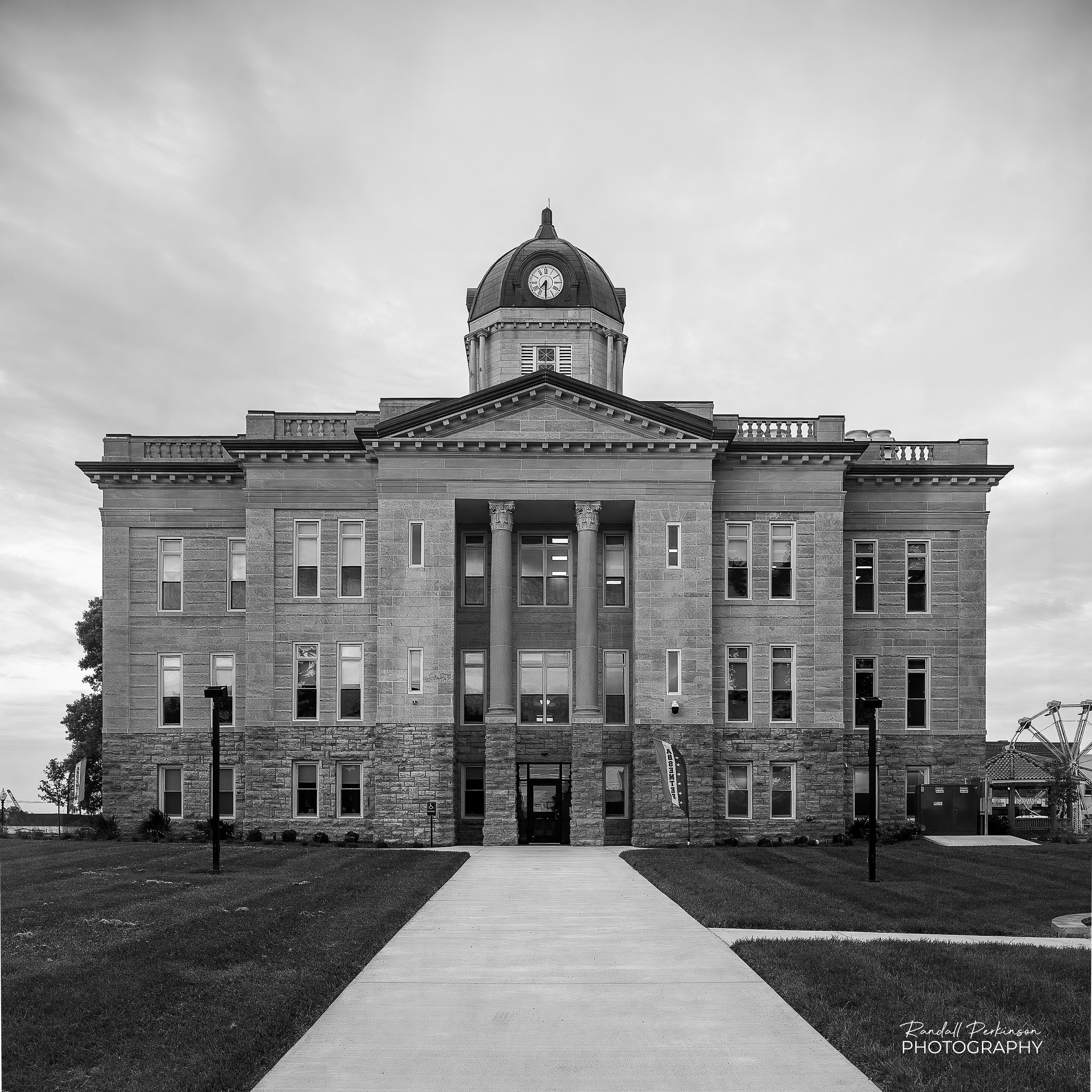 A view of the back side of the Cape Girardeau County Courthouse in Jackson, Missouri.