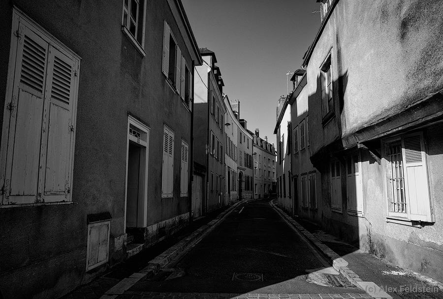 Old street in Chartres, France
in B&W