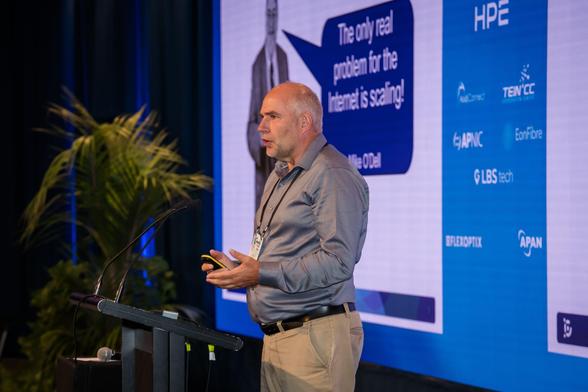 man giving a presentation