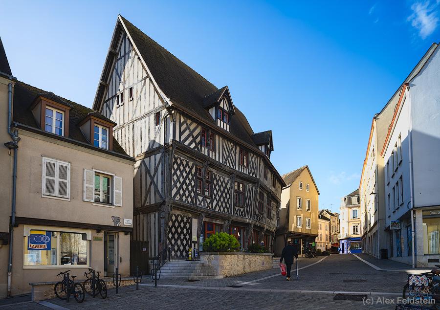 Old buildings in Chartres, France