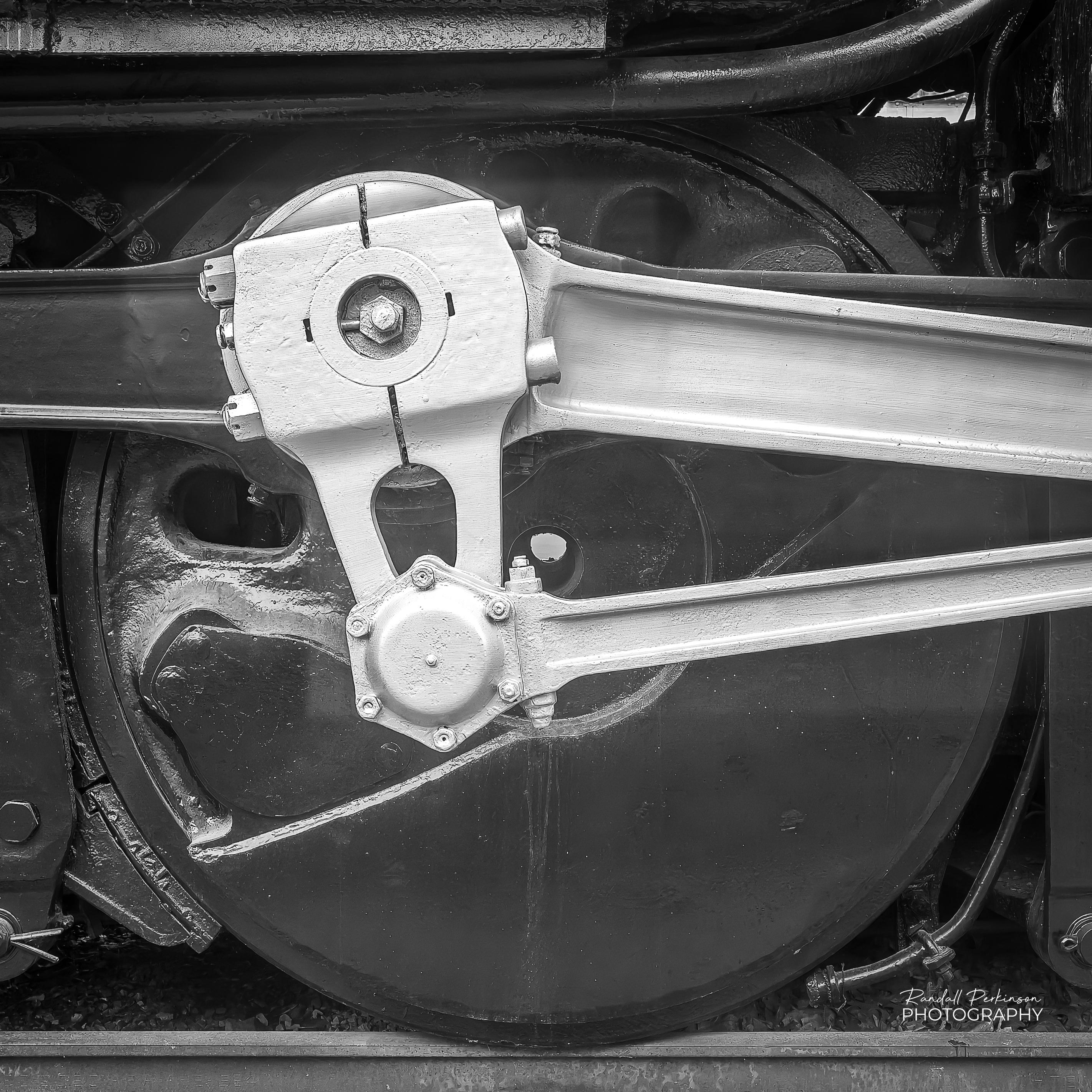 A large diameter drive wheel on Union Pacific "Big Boy" 4006.