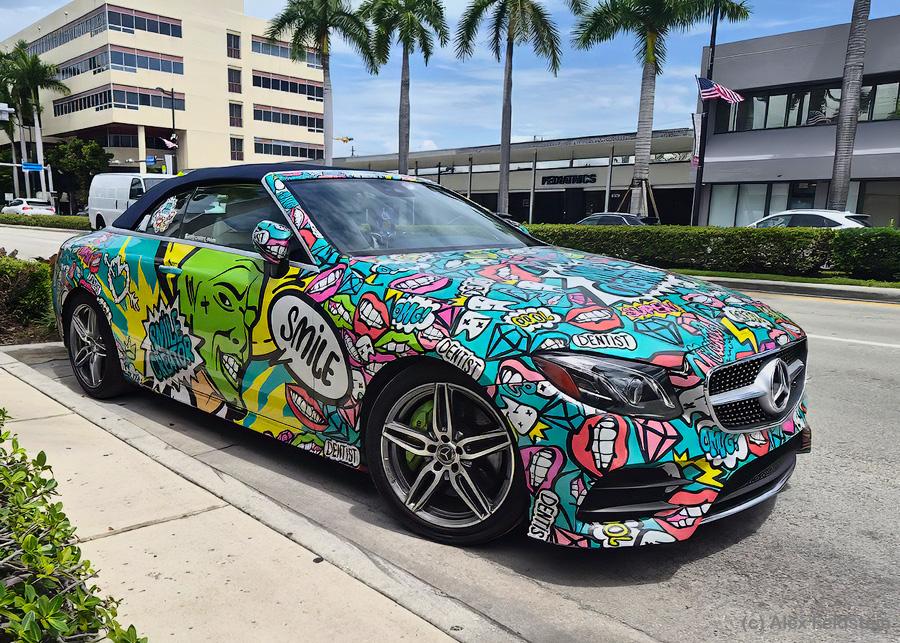 Painted Mercedes-Benz E-Class Cabriolet
