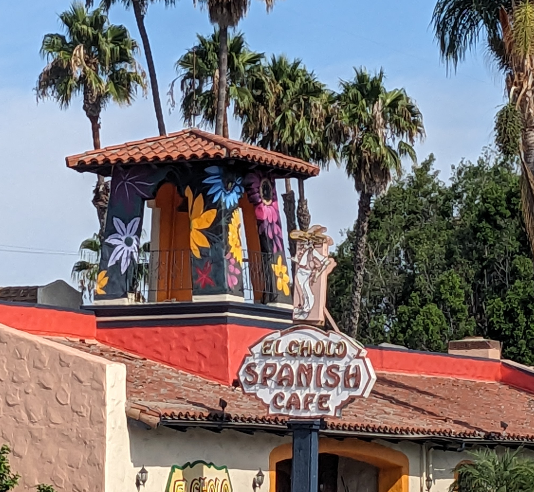 El Cholo sign and bell tower