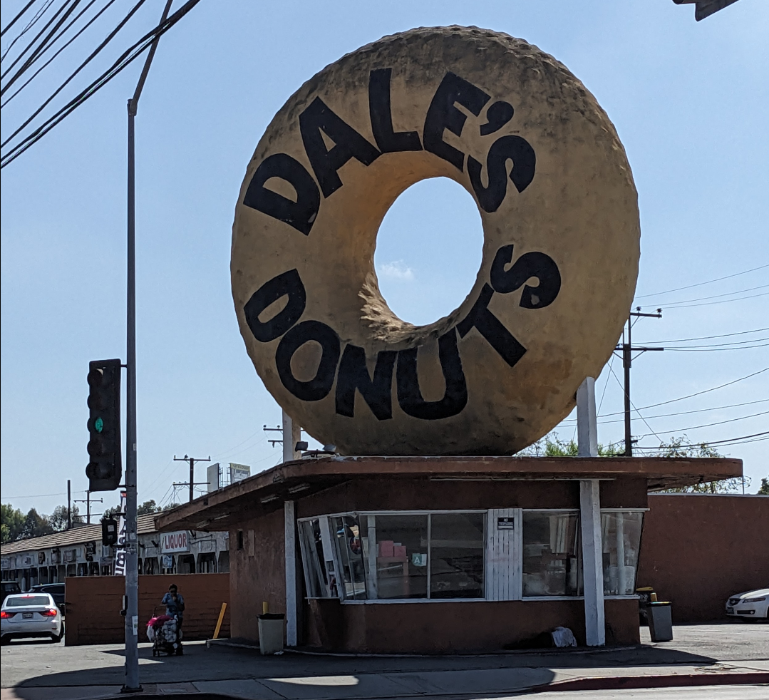Giant Doughnut at Dale's Donuts