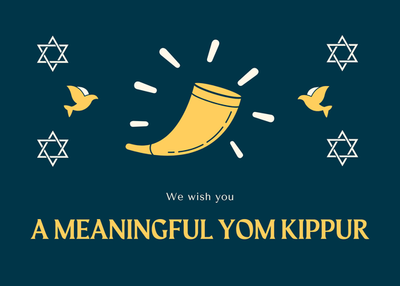 We wish you a meaningful Yom Kippur.