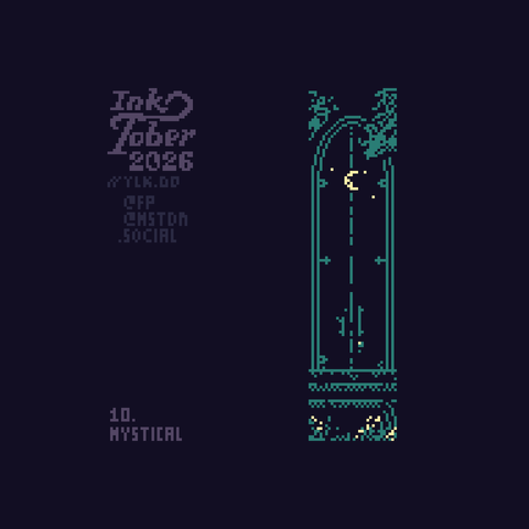 Mystical #inktober2026 #inktober #pixelart #1point5bit
