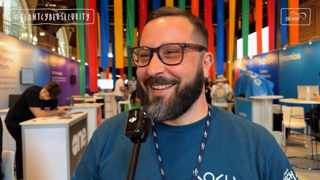 This is a video as part of the GÉANT Cybersecurity Campaign 2025, where members of the NREN community are asked fire round interview questions.